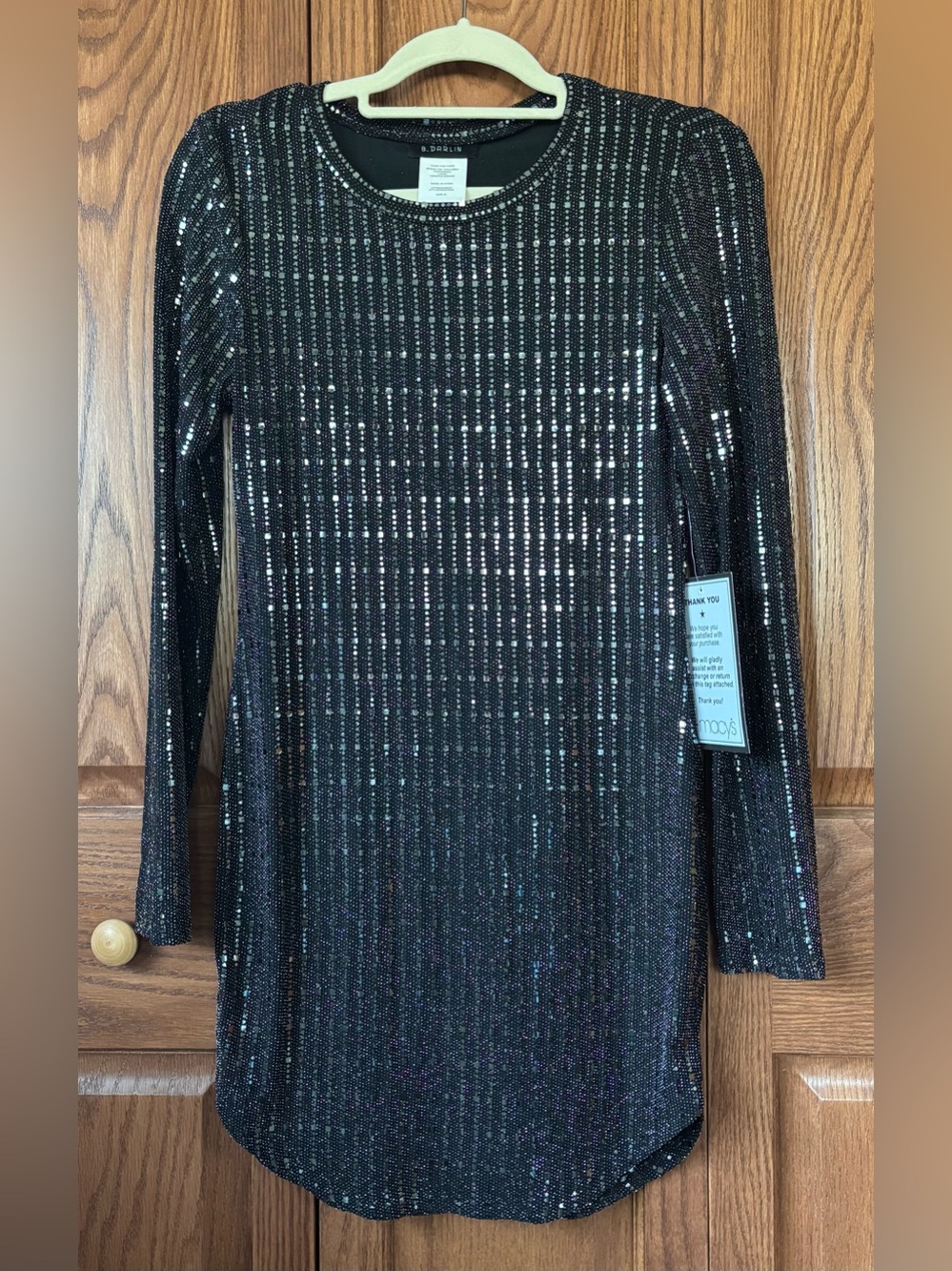 Little Black Sequin Dress NWT